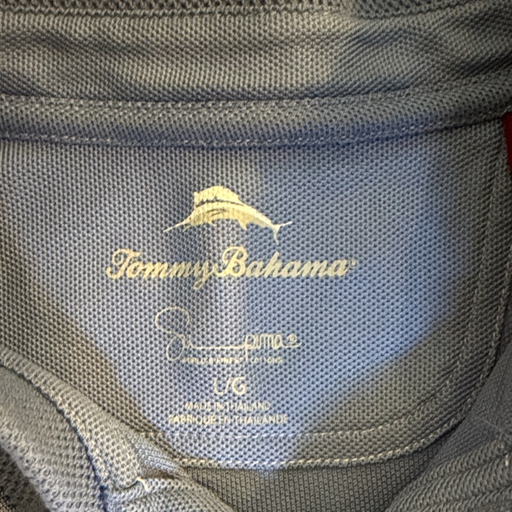 Tommy Bahama Blue Polo. Mens Large. Excellent condition. - Picture 2 of 2